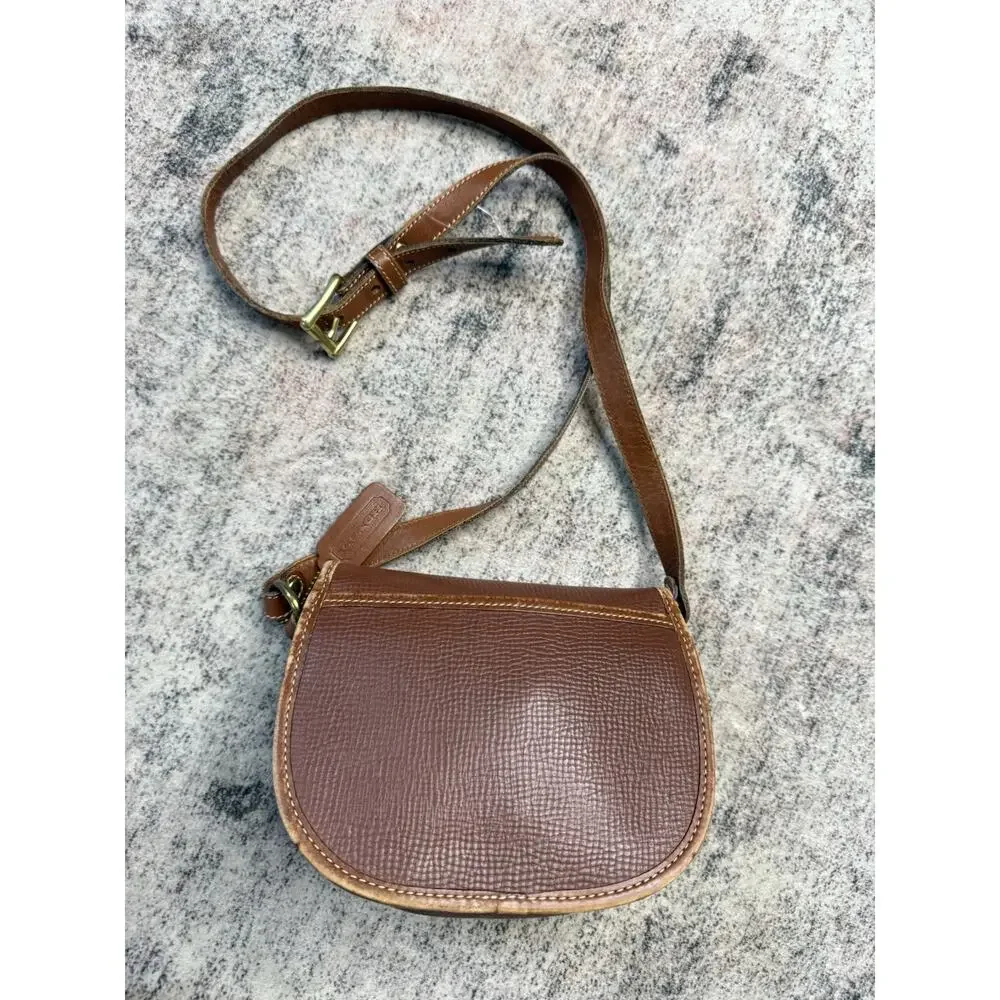 VTG 90’s Coach Cassidy Mini Crossbody Brown Gold Hardware USA Dakota Saddle Rare